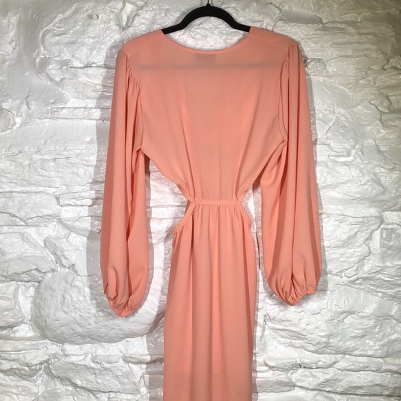 Vici long sleeve gown in light pink. - Picture 5 of 6